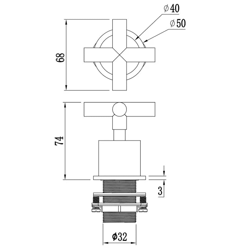 Anima Wall Progressive Mixer | Dimensions | Taffner Interiors