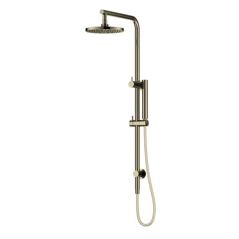 Shower Rail Set | Brushed Brass | Taffner Interiors